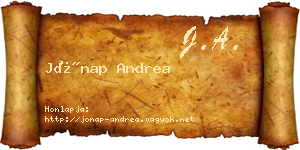 Jónap Andrea névjegykártya
